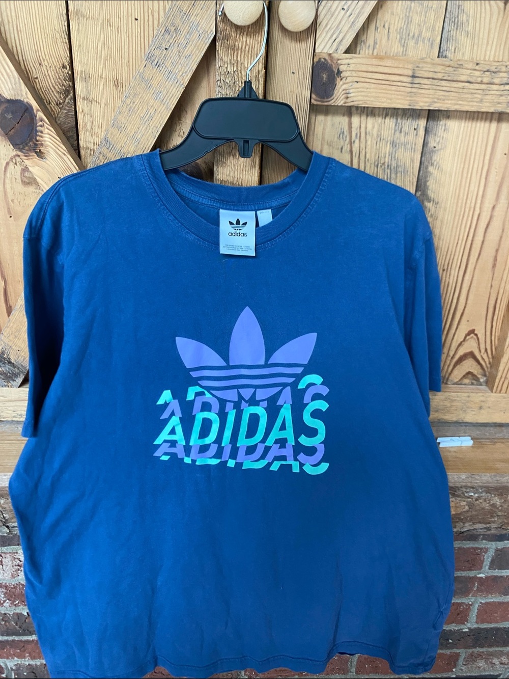 Adidas Navy Blue Logo Tee women’s